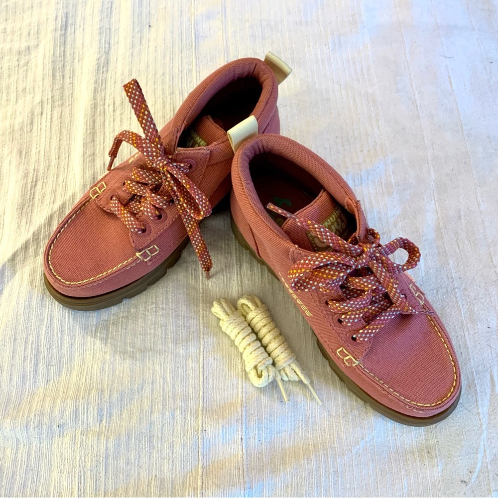 Lucy & Yak x Kickers Lennon Hi boots in Rubia Pink - Picture 6 of 7